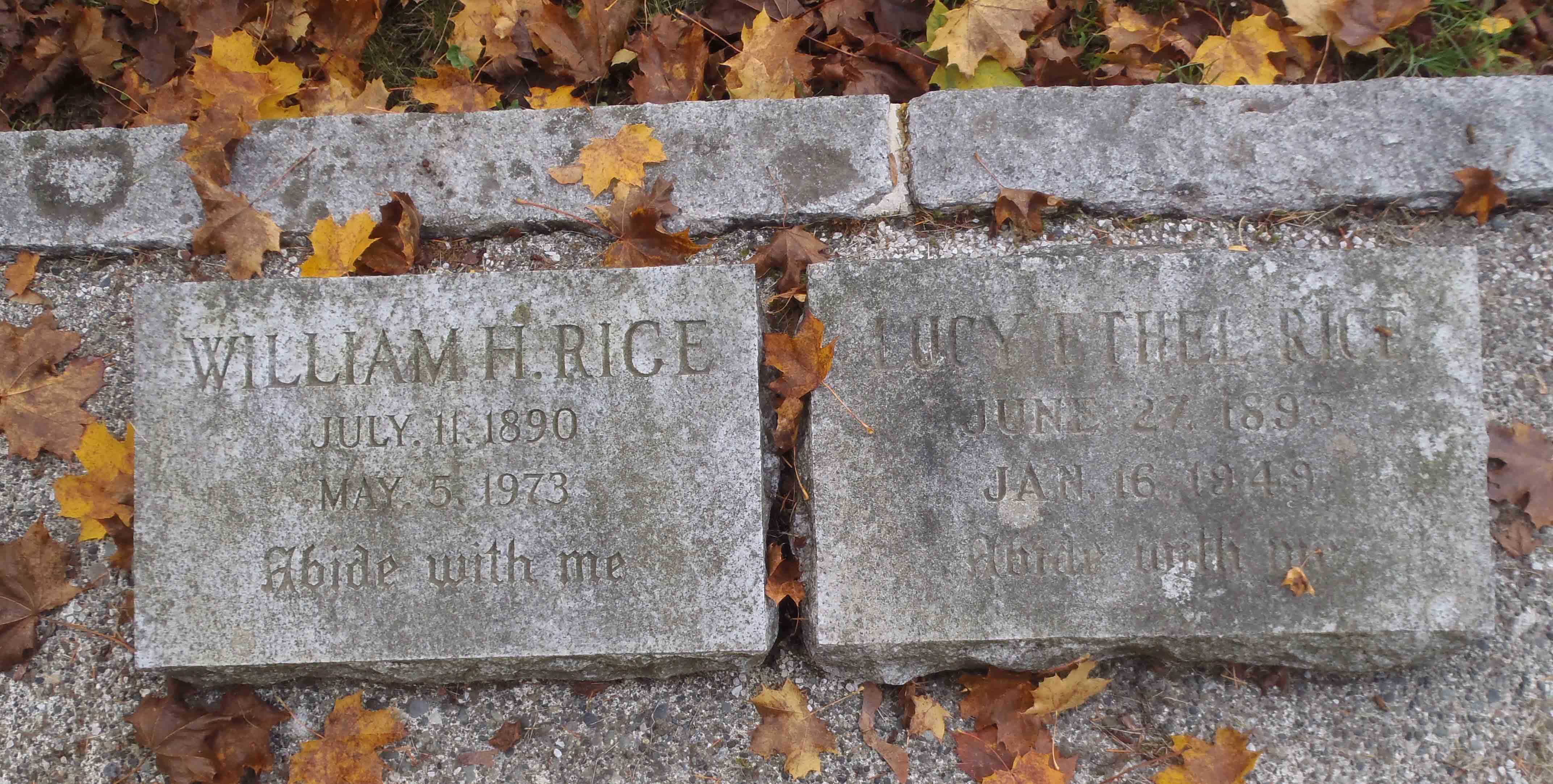 William H. Rice headstone
